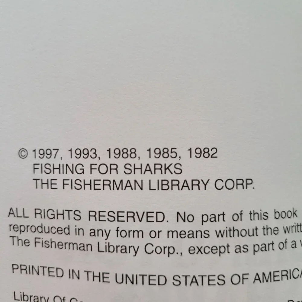 Fishing For Sharks By Captain Pete Barrett Book Guide Reference Educational Tips